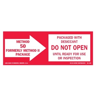 Method 50 shipping label