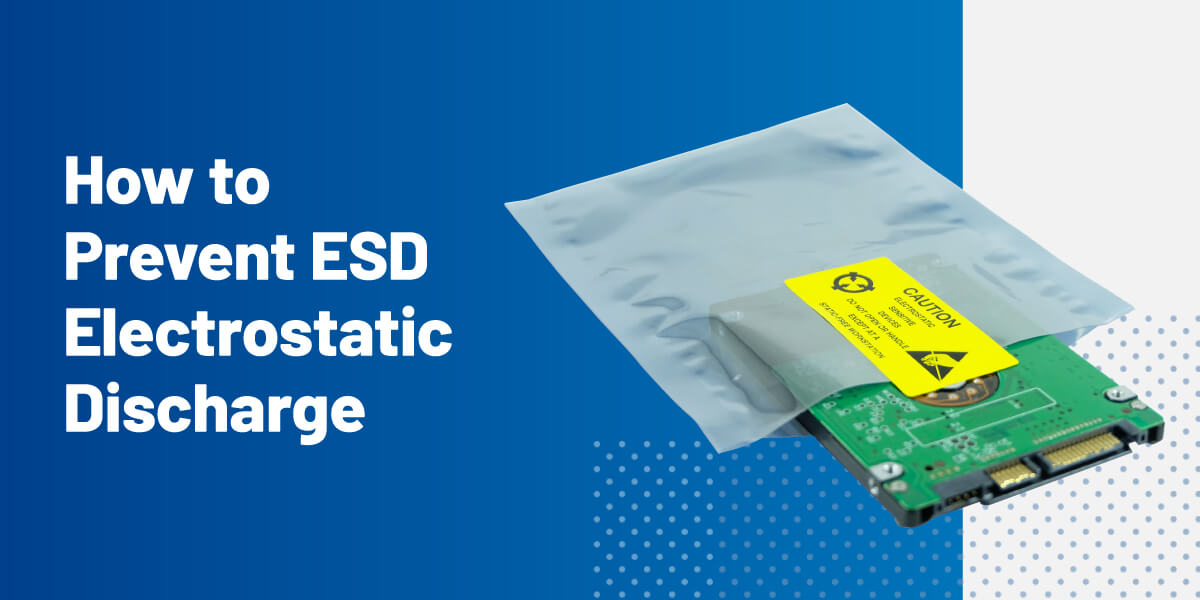 Electronic device being protected from ESD in protective packaging