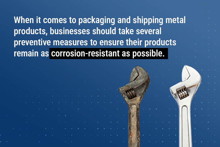 A wrench experiencing corrosion compared to a protected tool