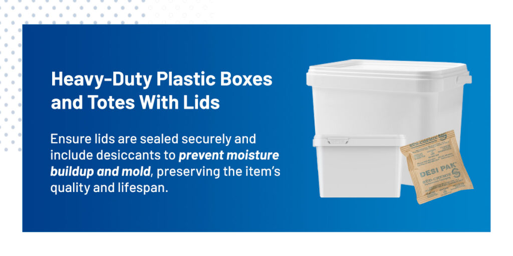 Heavy-Duty Plastic Boxes and Totes With Lids